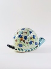 Mexican Pottery Snail Signed