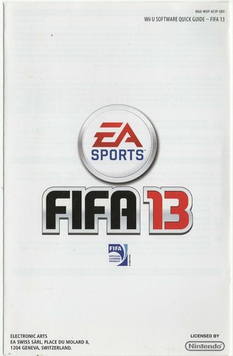 Sports fifa wii u - fifa, 13