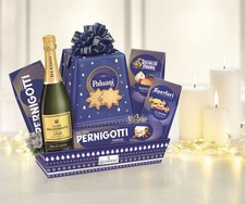 CONFEZIONE CESTO NATALIZIO BLU