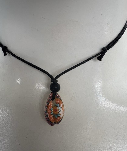 Collana corda nera - collana, in