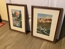 Quadro Acquarello Paesaggi Montani