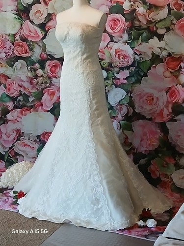 Pronovias strapless lace - strapless, dress