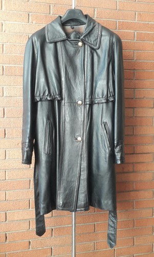 Giaccone donna nero pelle - nero,