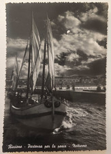 Cartolina Riccione 1954