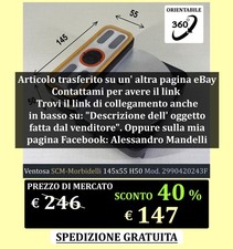 Ventosa per vuoto SCM/Morbidelli 145x55 H50 Mod. 2990420243F (leggi descrizione)