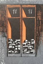 FABRIZIO PLESSI: "Armadio dei Sassi" Litografia Firmata ,Numerata. STUPENDA!!!