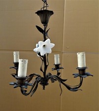 🟡 ANTICO LAMPADARIO LIBERTY ART NOUVEAU EPOCA 1920- M1191-