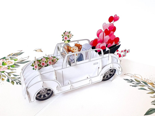 Biglietto pop matrimonio - up,
