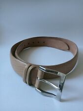 CLAUDIO ORCIANI CINTURA Stampa PITONE Marrone Chiaro VERA PELLE Beige