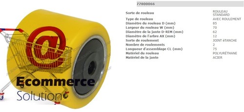 Ciottoli ruota transpallet - 1,
