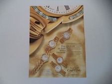 advertising Pubblicità 1998 OROLOGIO CAPITAL LINEA ORO