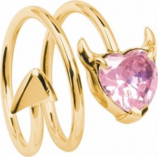 Anello Donna Dorata Cuore Di