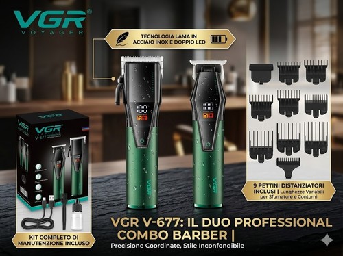 Vgr 677 combo kit rasoio - v-677,