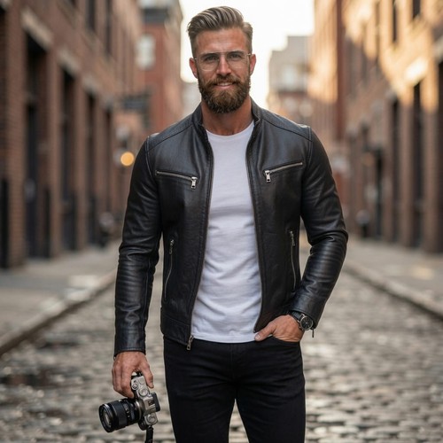 Giacca motociclista uomo in - giacca,