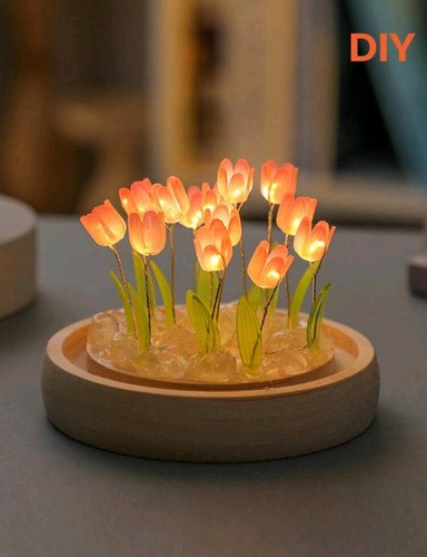 Lampada luce notturna tulipani