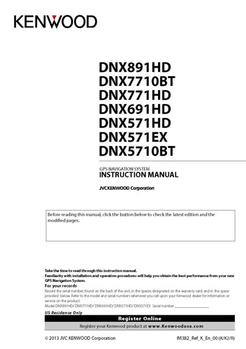 Kenwood dnx891hd dnx7710bt - dnx891hd,