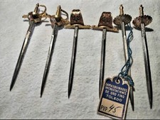 Oro di Toledo- 6 miniature spade spagnole