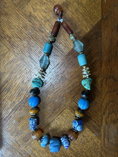 Collana pietra turchese - pietra,
