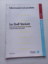 Volkswagen Golf Variant 1993 manuale presentazione per la rete vendita originale