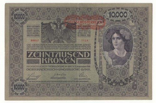 Austria 10000 kronen 1918 - kronen,