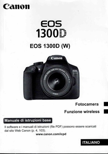 Canon eos 1300d - canon, manuale