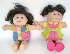 Coppia 2 Bambole vintage Cabbage Mattel 35cm doll signed Xavier Roberts -797