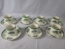 7 tazze e piattini espresso