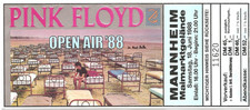 Pink Floyd   In Concert 1988 Mannheim  Ticket / Konzertkarte / Eintrittskarte