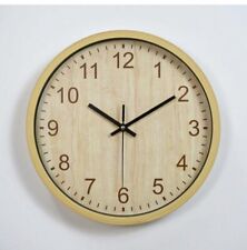 Orologio da parete muro effetto legno tondo cucina casa ufficio moderno