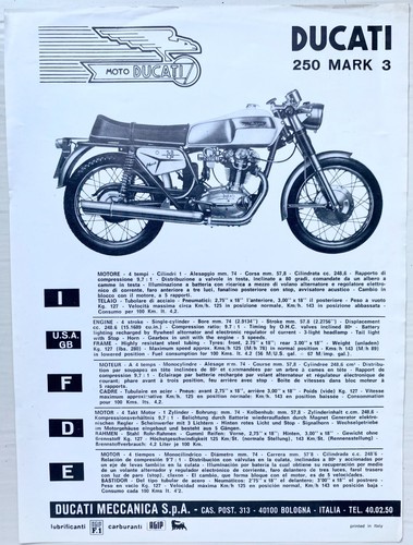 F007 foglio pubblicitario moto - f007,