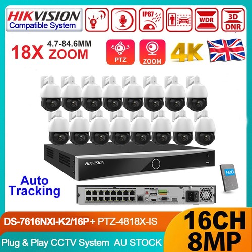 Hikvision 8mp 18x ptz - 4k,