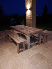 Set tavolo legno massello - set,