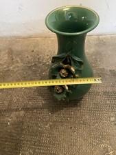 VASO PORTAFIORI In Ceramica E Bordature In Oro Anni 50 Con Bordature In Oro