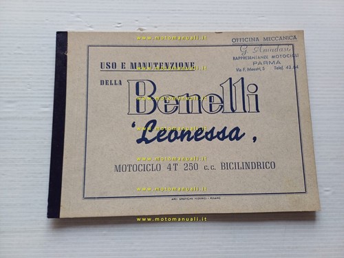 Benelli 250 leonessa - 250, manuale