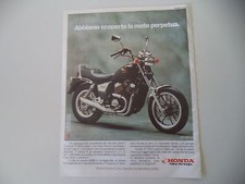 advertising Pubblicità 1986 MOTO HONDA VT 500 C CUSTOM