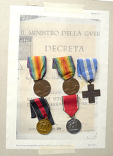 LOTTO MEDAGLIE MILITARI WW1