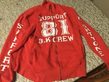 Felpa SUPPORT 81 B.k. CREW.Uomo Con zip.HARLEY DAVIDSON .