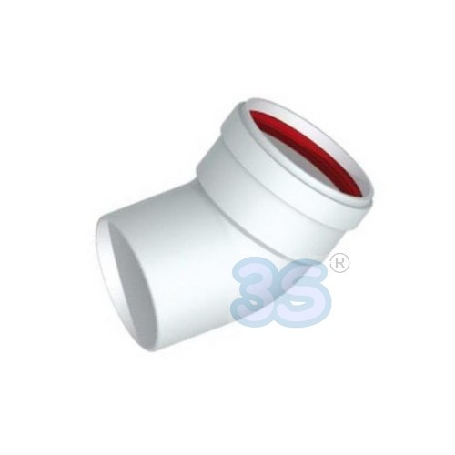 Curva in alluminio - m-f, 45°