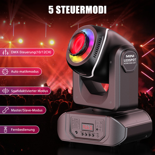 120w rgbw pinspot - moving, head