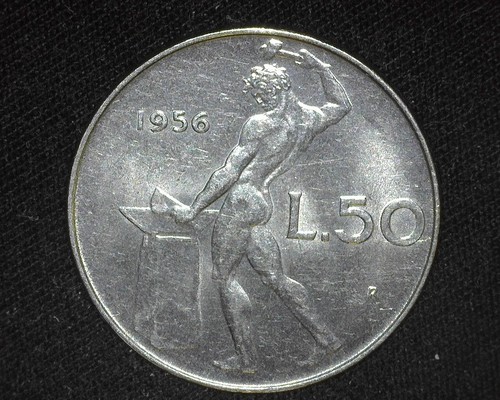 Italy 1956 lire km95 1 - italy,