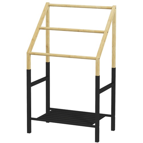Homcom porta asciugamani - asciugamani, con