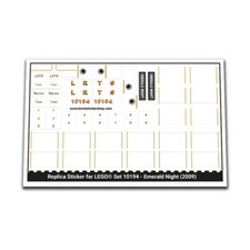 Adesivo di ricambio per set 10194 - Notte di smeraldo