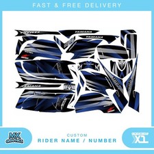 Adatto per Yamaha Raptor 660 quad decalcomanie nome e numero mx vinile laminato
