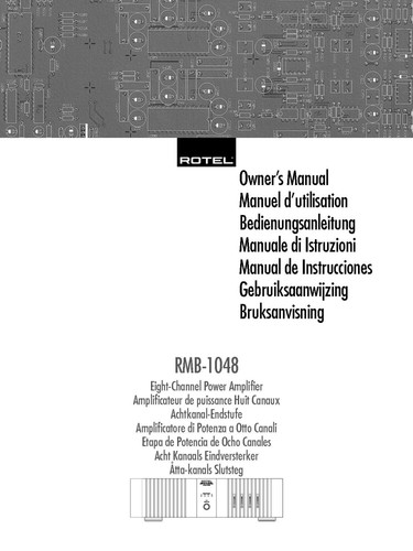 Rotel rmb 1048 amplificatore - rmb-1048,