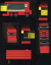 LEGO System "Camion fantasy con pezzo garage trasparente vintage" Raro [Denmark