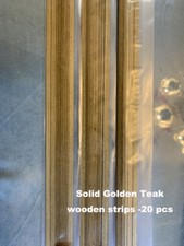 Strisce in teak dorato