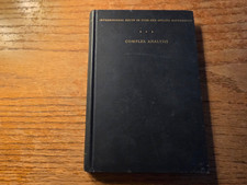 Complex analysis international series in pure and applied mathematics 1953 first