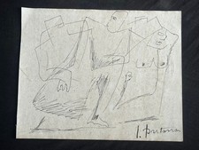 LUCIO FONTANA drawing and