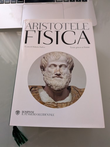 Aristotele fisica cura di - fisica,