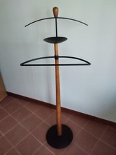 servomuto "ometto" legno ciliegio acciaio nero